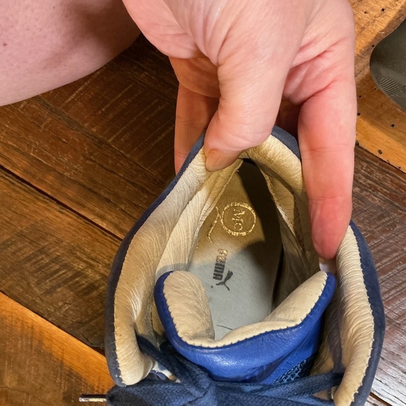 Rare Alexander McQueen x Puma MCQ Blue High Top Sneakers M 11 Designer Collab - Picture 14 of 16